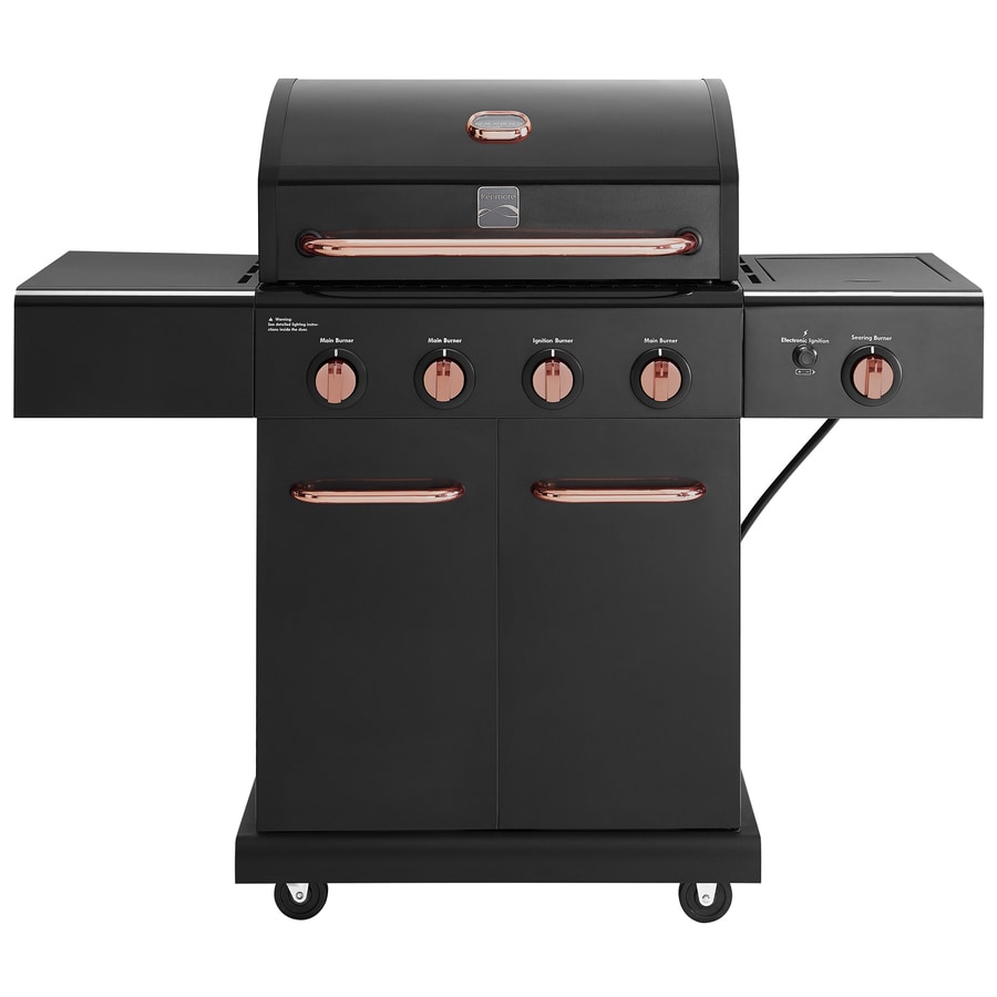Kenmore Black 4 Burner Liquid Propane And Natural Gas Grill In The Gas Grills Department At Lowes Com