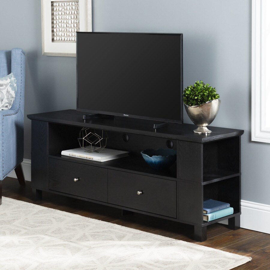 Walker Edison Black Tv Stand In The Tv Stands Department At Lowes Com