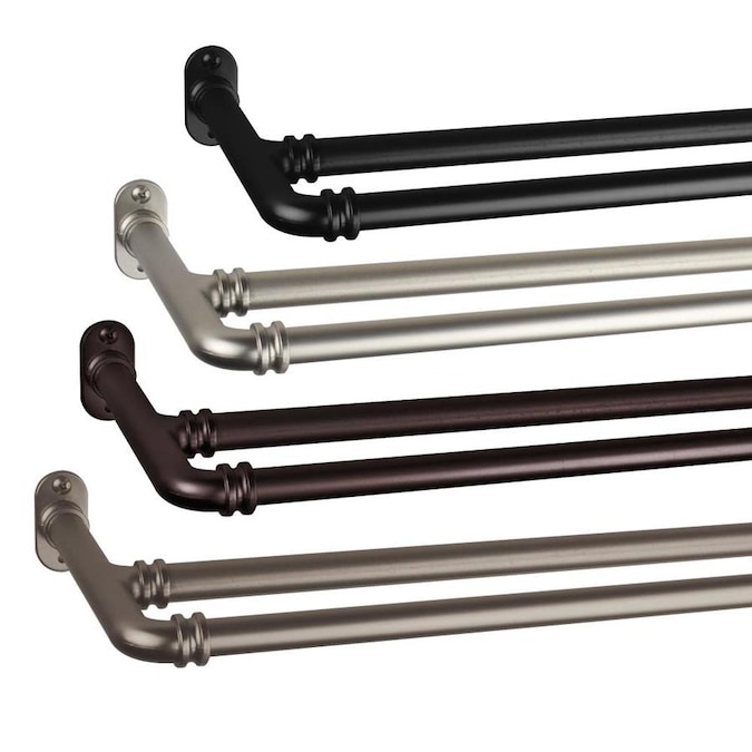 Cocoa Rod Desyne BOT63-487D 5//8 Blackout Double Curtain Rod 48-84 inch