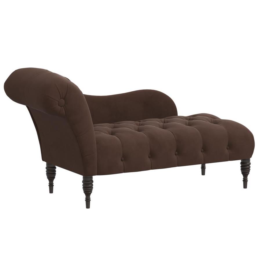 Skyline Furniture Addison Collection Chocolate Velvet Chaise Lounges In The Chaise Lounges Department At Lowes Com