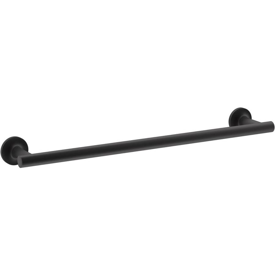 matte black towel stand