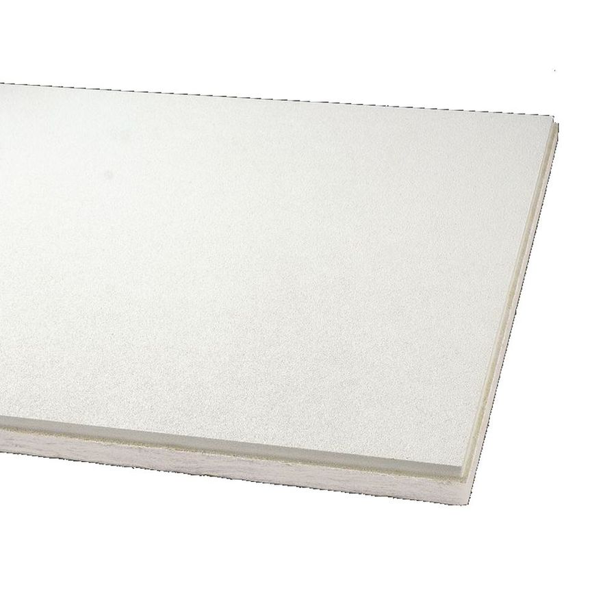 SUSPENDED VINYL LAMINATED WHITE CEILING 1195x595mm 24/15 GRID Pack of 6 Tiles