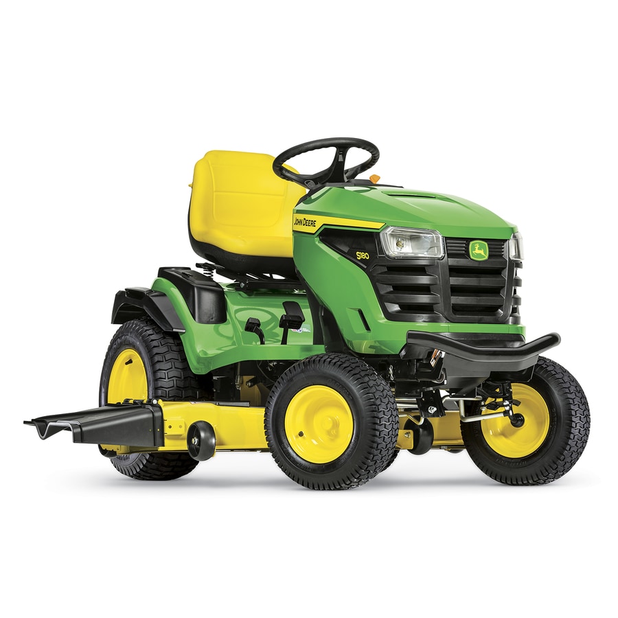 John Deere S180 24 Hp V Twin Side By Side Hydrostatic 54 In Riding Lawn Mower With Mulching Capability Kit Sold Separately In The Gas Riding Lawn Mowers Department At Lowes Com