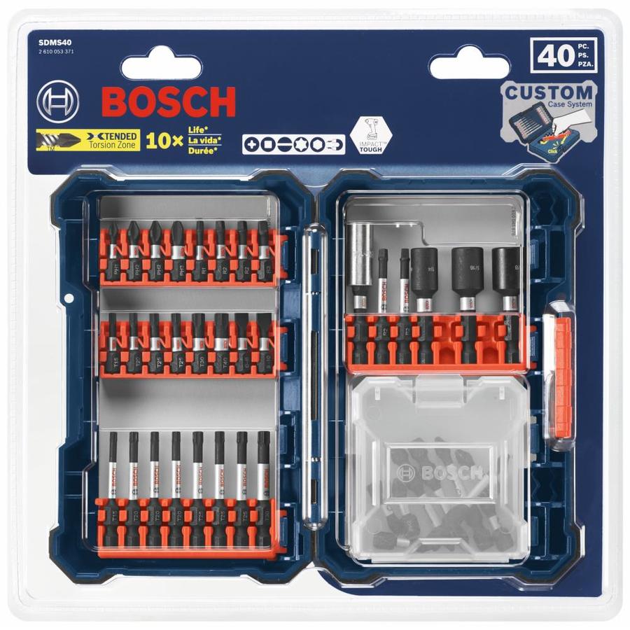 Bosch Impact Tough 40Piece Alloy Steel Hex Shank Screwdriver Bit Set