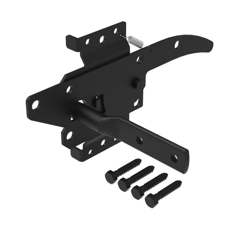 BOERBOEL 10-1/8-in Black Gate Latch In The Gate Hardware Department At ...