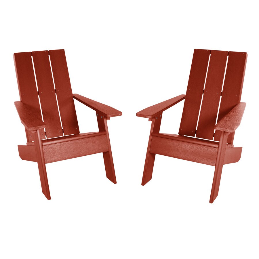 Red Plastic Adirondack Chairs Lowes : Durogreen Icon White With Bright