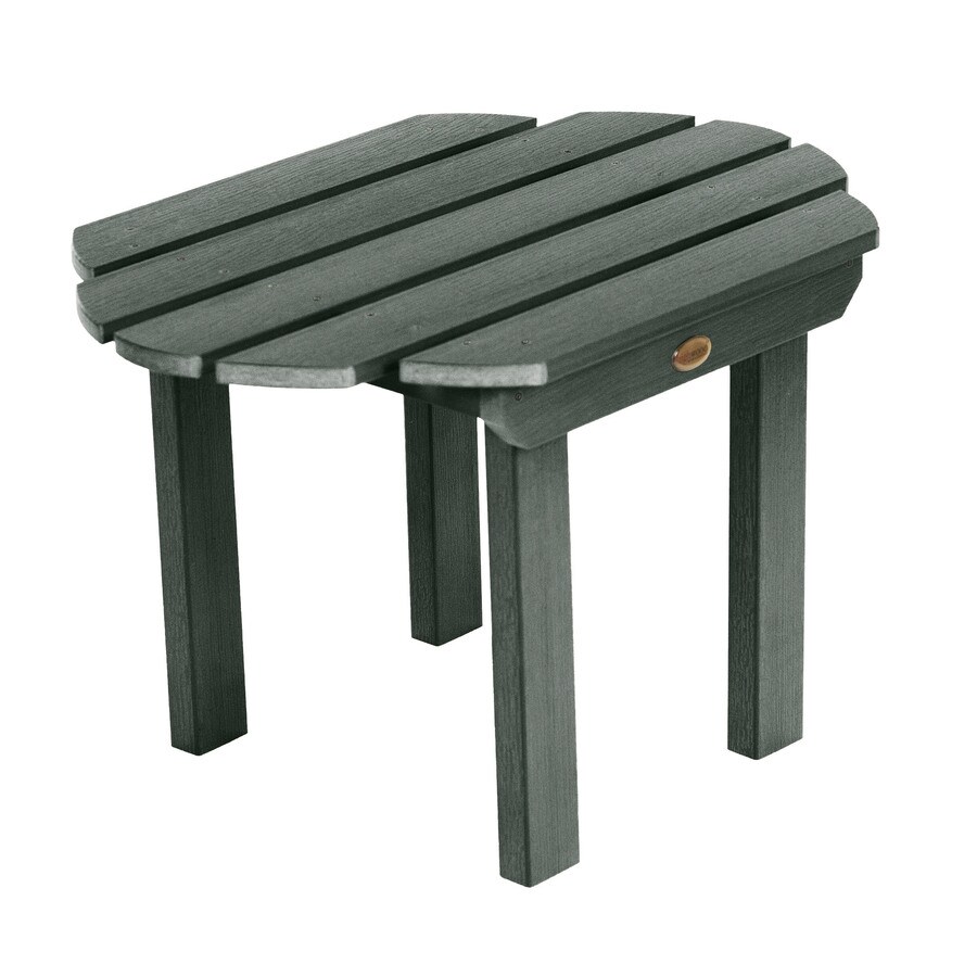 Highwood The Adirondack Collection Rectangle Outdoor End Table 27 In W X 19 In L In The Patio Tables Department At Lowes Com