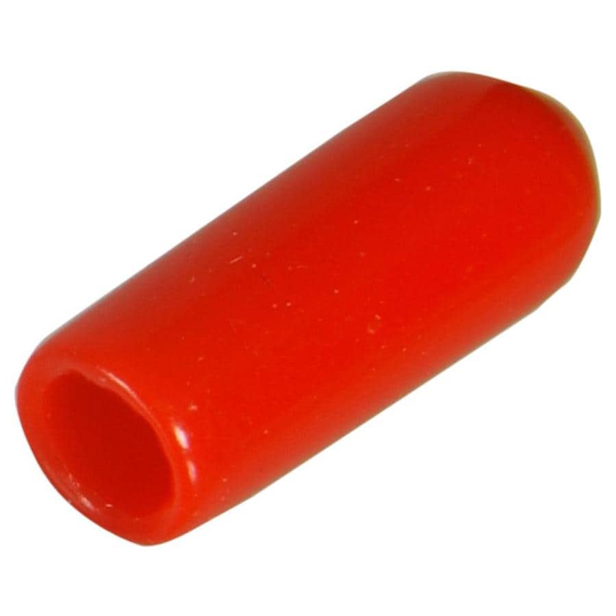 red plastic end caps
