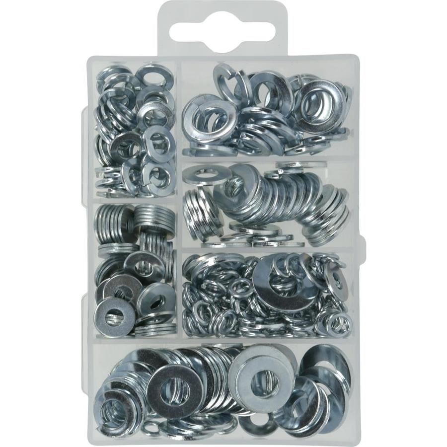 Hillman 277 Piece Steel Zinc Plated Washers Fastener Kit Case Included In The Fastener Kits 