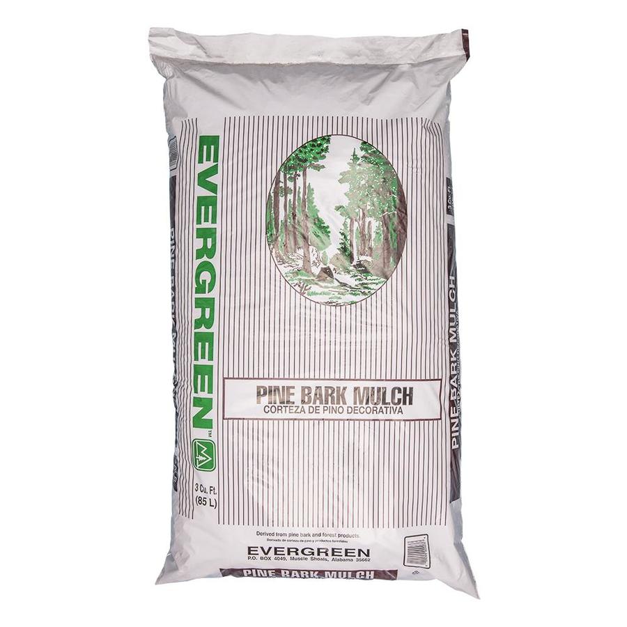 3cu ft Natural Dark Brown Pine Bark Mulch in the Bagged Mulch