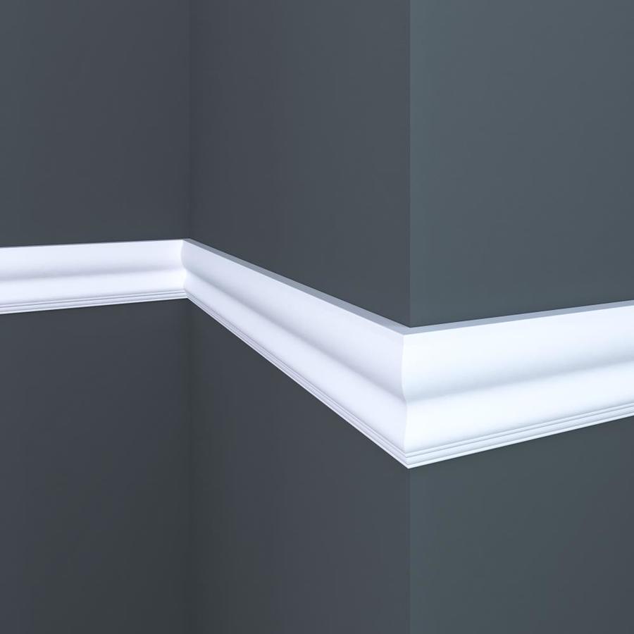 Ornamental 2-3/4-in x 8-ft White Hard Primed Chair Rail Moulding in the