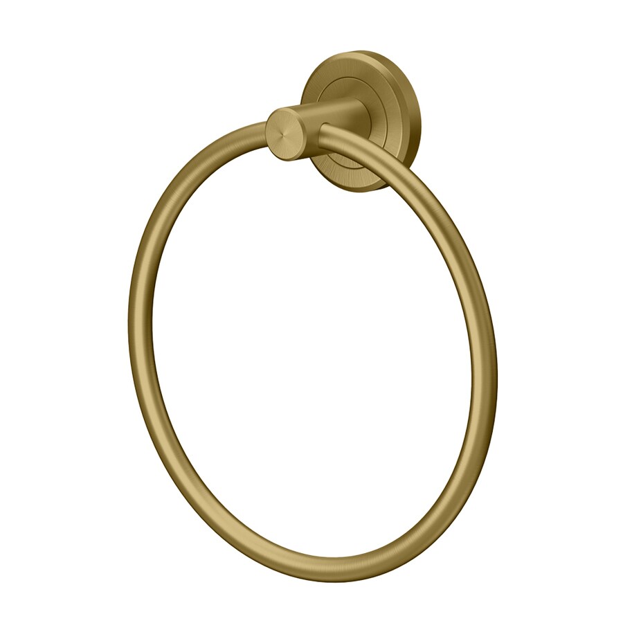 Gatco Allen + Roth Latitude 2 Collection Towel Ring in Brushed Gold