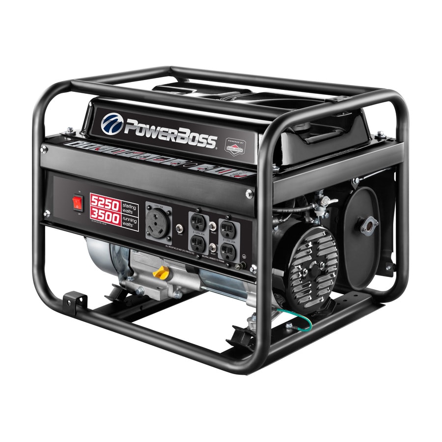 PowerBoss 3500-Watt Gasoline Portable Generator with Briggs & Stratton