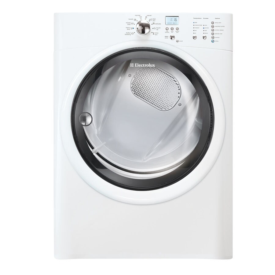 Shop Electrolux 8cu ft Stackable Electric Dryer (Island White) at