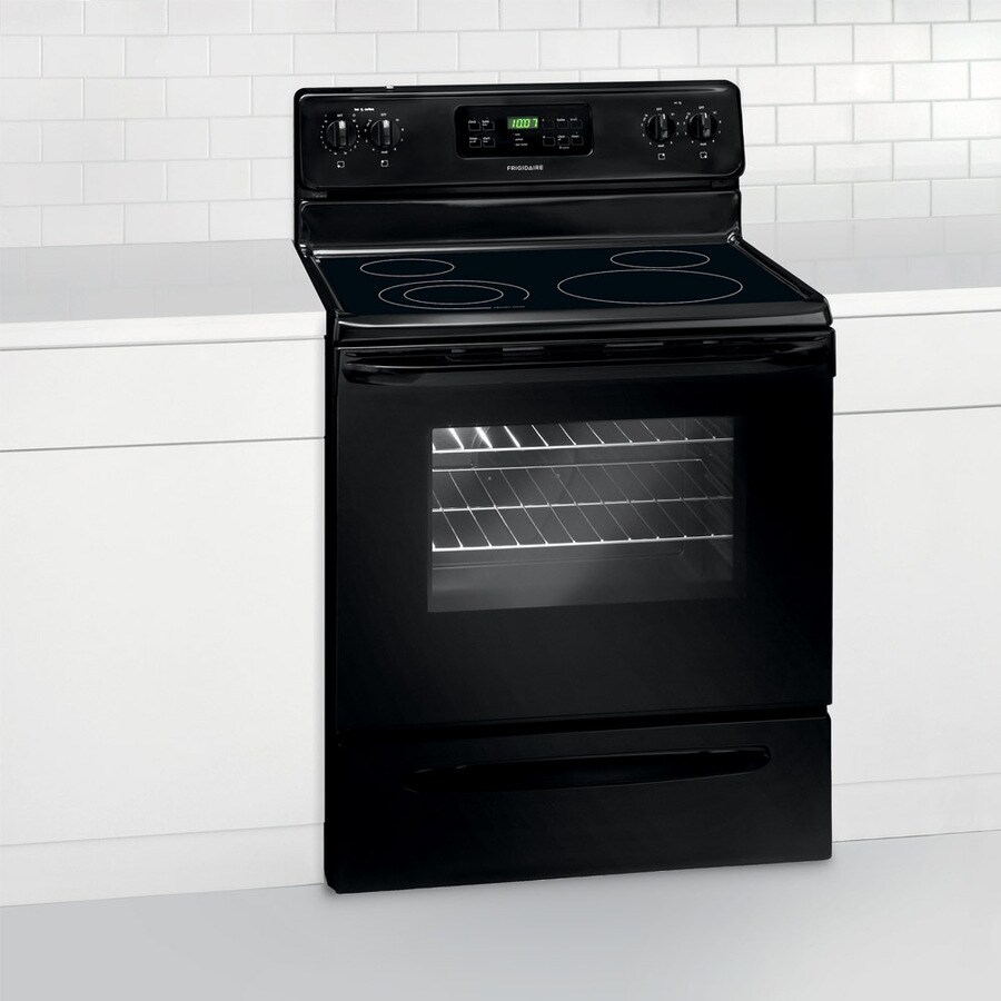 Frigidaire Smooth Surface Freestanding 53 Cu Ft Self Cleaning Electric Range Black Common 7865