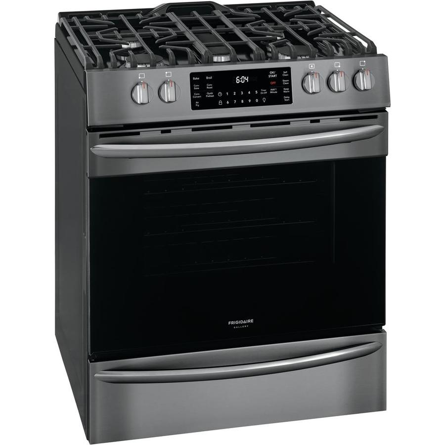 Frigidaire Gallery 30in 5 Burners 5.6cu ft SelfCleaning Air Fry