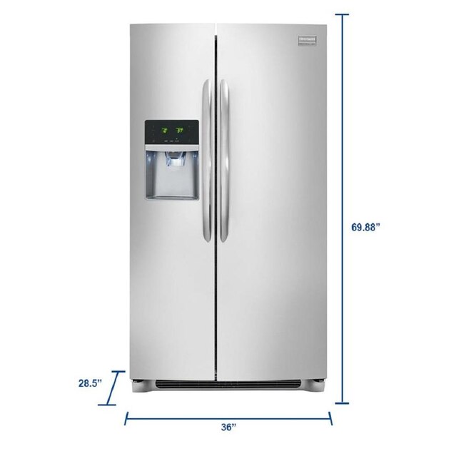 What size is the water line on a frigidaire refrigerator?