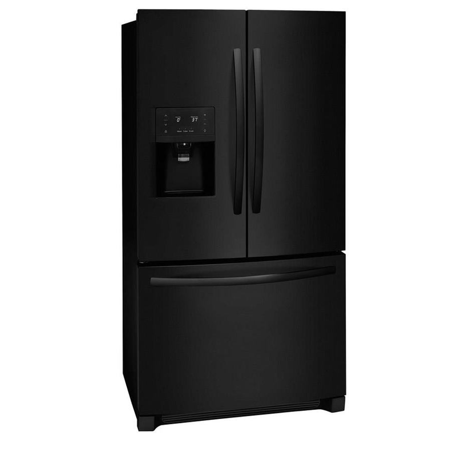 Frigidaire Gallery 26 8 Cu Ft French Door Refrigerator Black Stainless Steel Fghb2868td