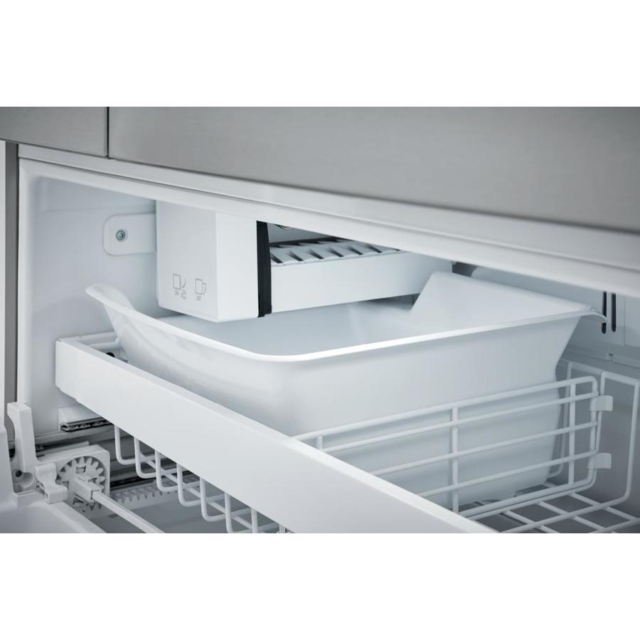 Kitchenaid 29 Lb Drop Down Door Built In Cube Ice Maker Stainless Steel In The Ice Makers Department At Lowes Com