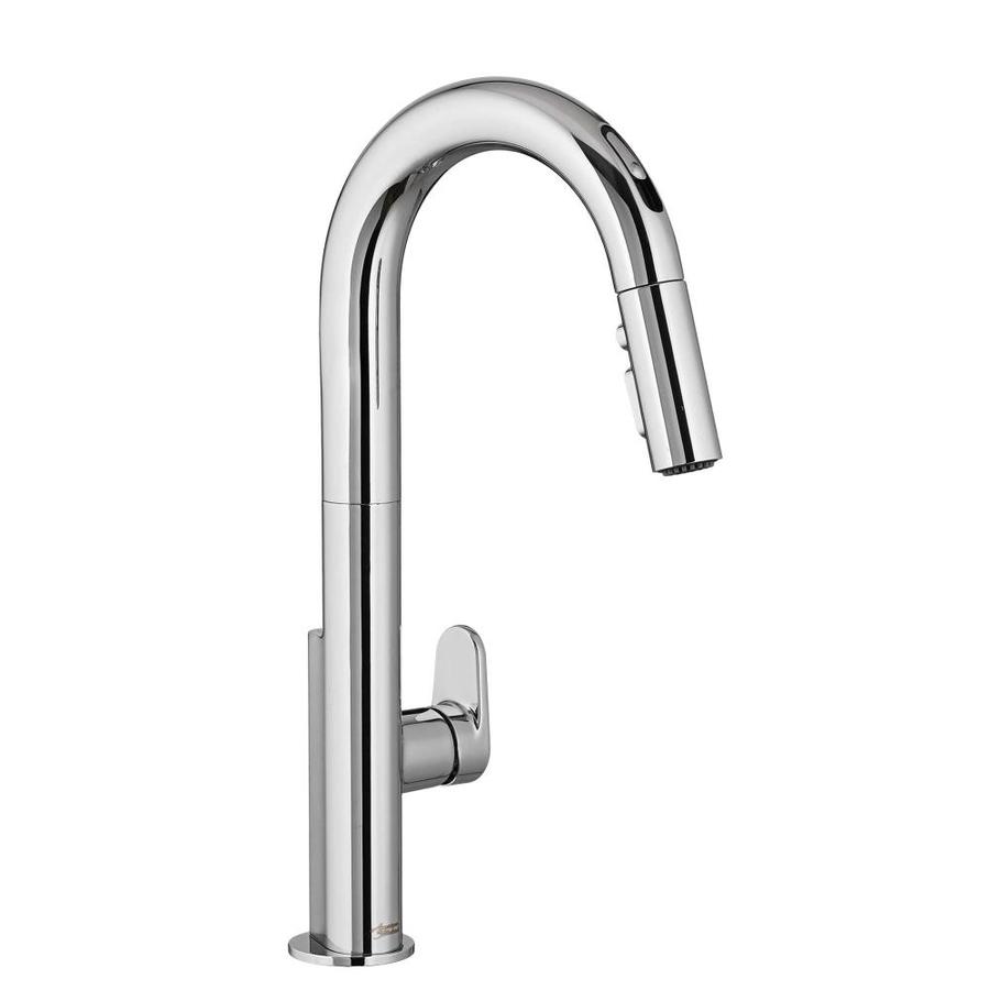 American Standard Beale Polished Chrome 1 Handle Deck Mount Pull Down Touchless Kitchen Faucet In The Kitchen Faucets Department At Lowescom