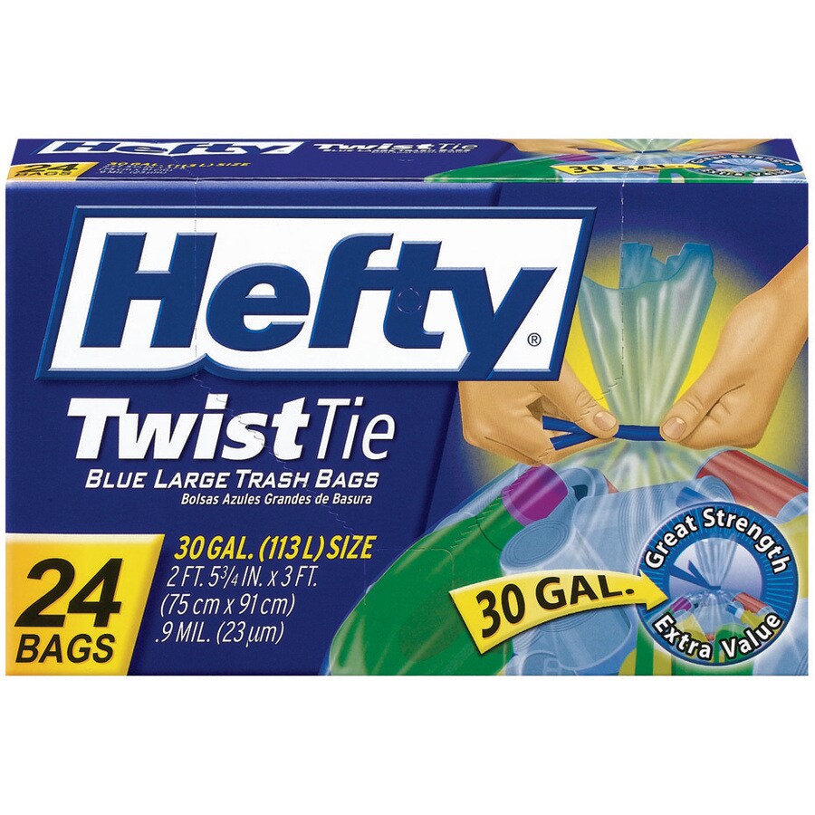 Hefty 24-Pack 30-Gallon Blue Plastic Recycling Trash Bag at www.bagssaleusa.com/product-category/wallets/