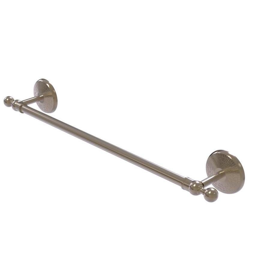 aged brass towel bar