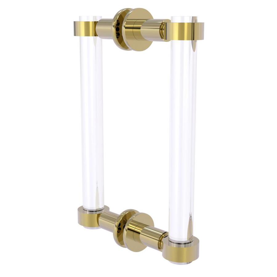 Allied Brass Clearview Collection 8 In Back To Back Shower Door Pull In Unlacquered Brass In The