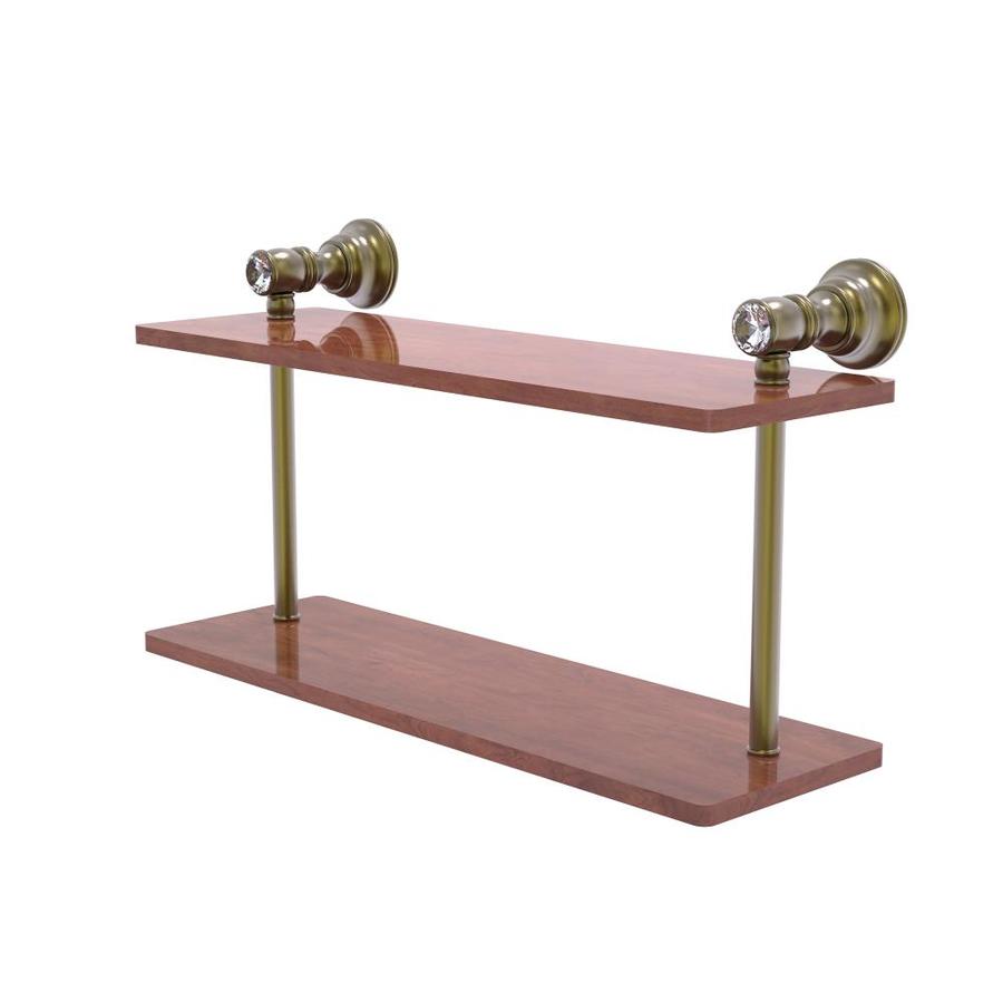 brass bathroom shelf