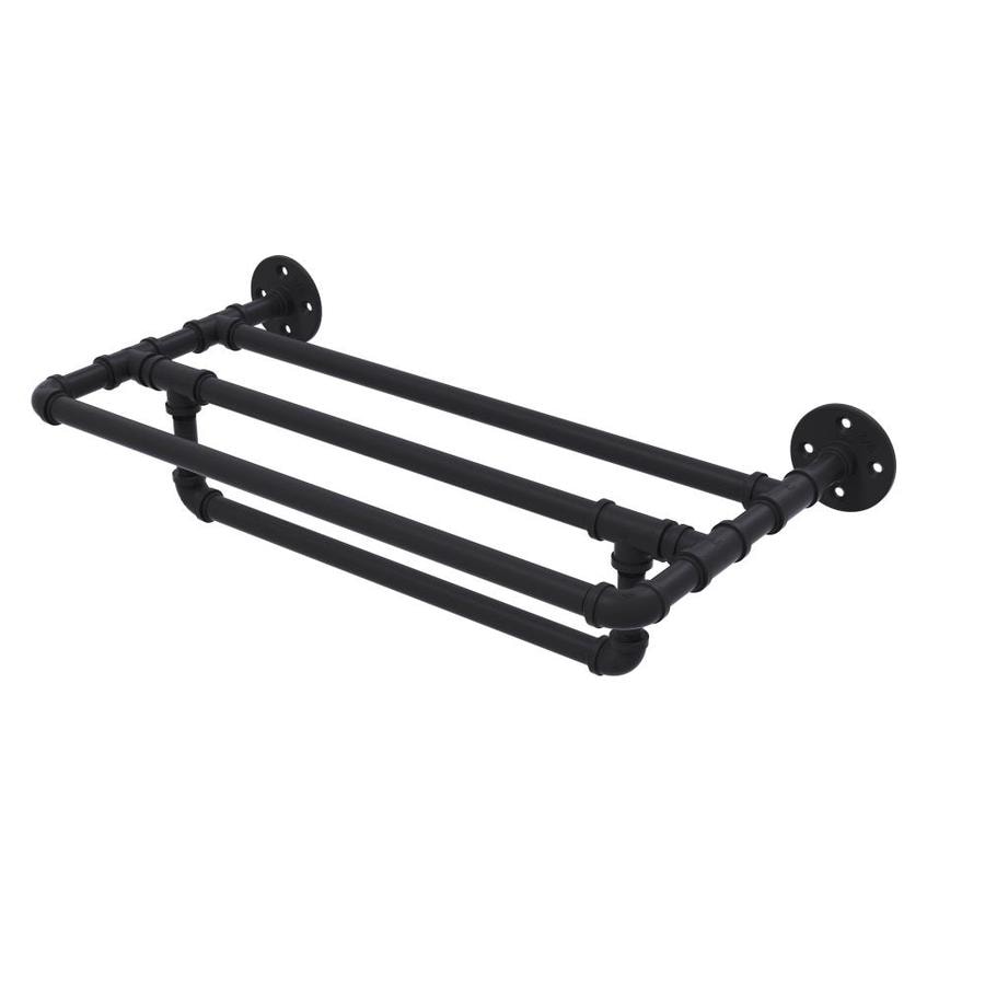 matte black towel stand