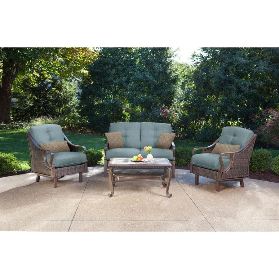 Hanover Outdoor Furniture Ventura 4Piece Metal Frame Patio