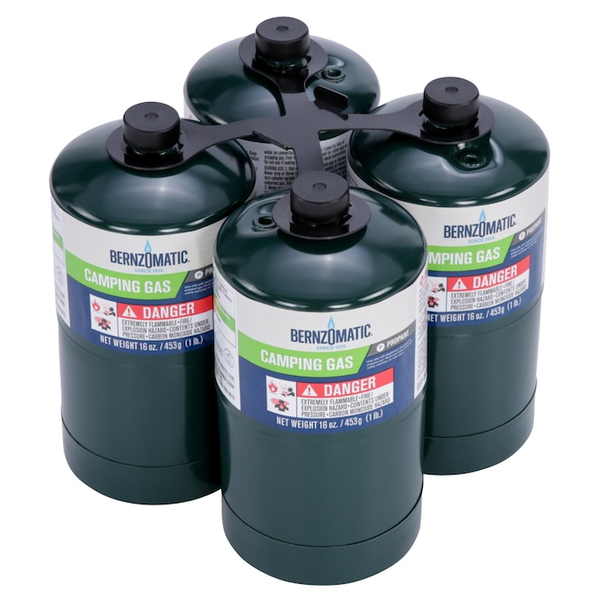 Worthington Pro Grade 4-Pack 16.4 oz Propane Camping Torch Cylinders in