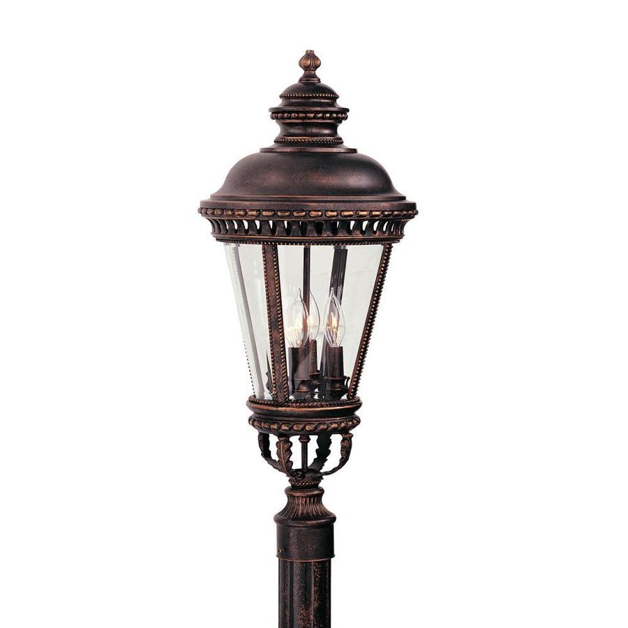 Feiss Castle 4Light Grecian Bronze Outdoor Post Light in the Complete