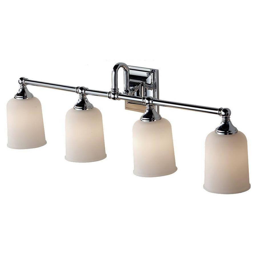 Feiss Harvard 4 Light Chrome Transitional Vanity Light In The Vanity Lights Department At Lowes Com