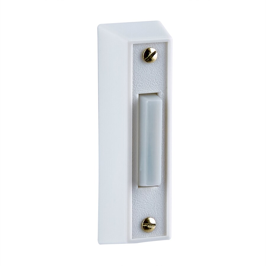 Utilitech Wired White Doorbell Button in the Doorbell Buttons