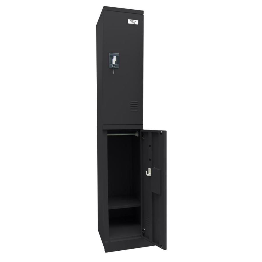 Shop edsal 12in W x 72in H x 18in D Black Steel Storage Locker at