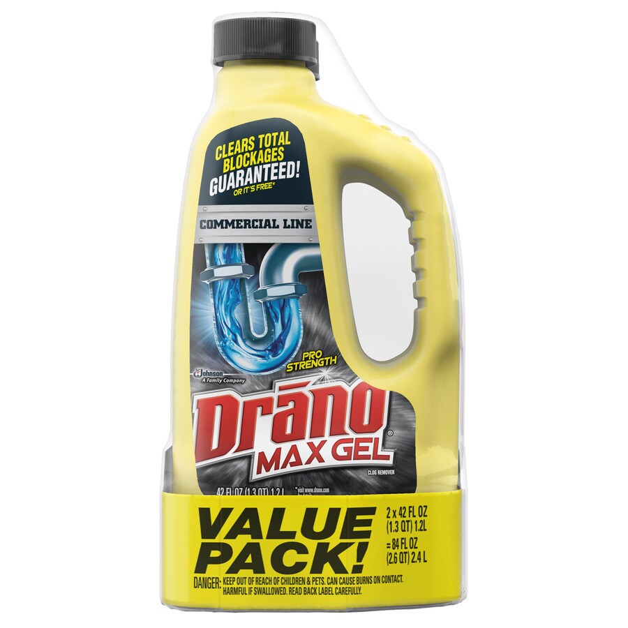 drano max gel standing water