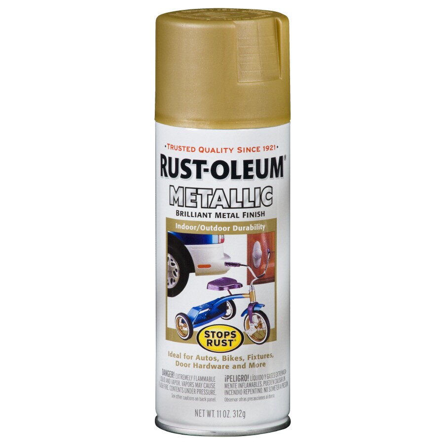 shop-rust-oleum-11-oz-gold-rush-flat-spray-paint-at-lowes