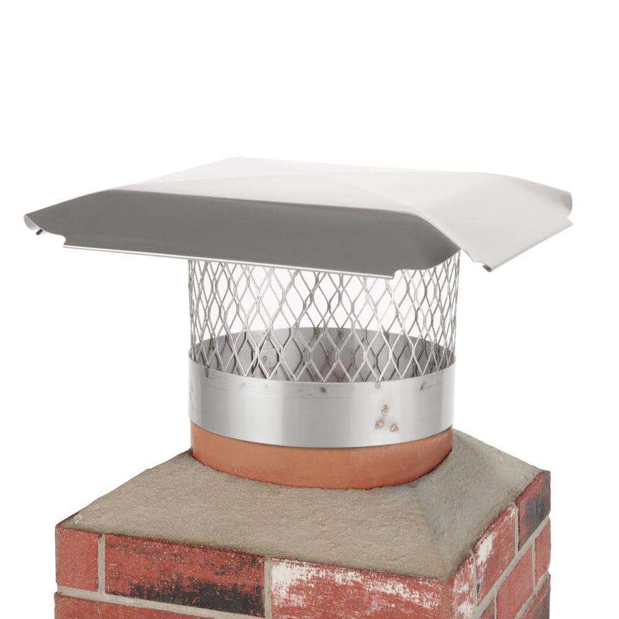 Shelter 10in W x 10in L Stainless Steel Square Chimney Cap in the