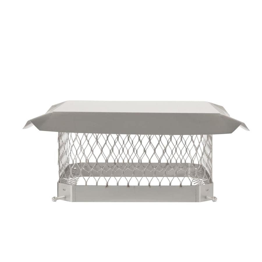Shelter 13in W x 13in L Stainless Steel Square Chimney Cap in the