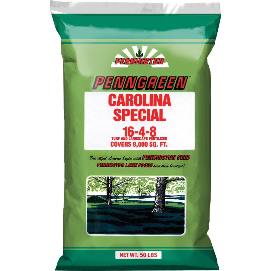 Pennington Carolina Special 50 Lb 8000 Sq Ft 16 4 8 All Purpose Lawn Fertilizer In The Lawn Fertilizer Department At Lowes Com