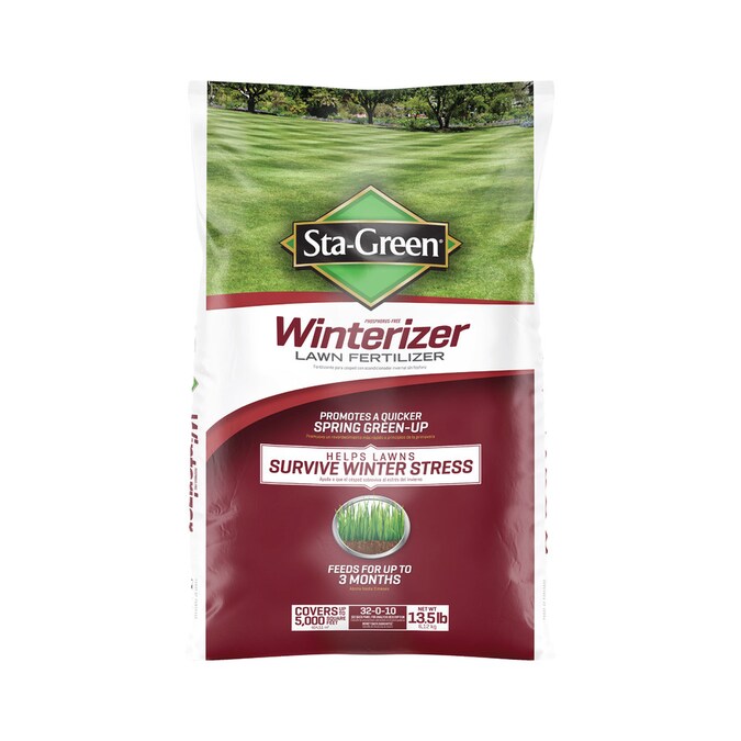 Sta-Green 13.5-lb 5000-sq ft 32-0-10 Winterizer in the Lawn Fertilizer