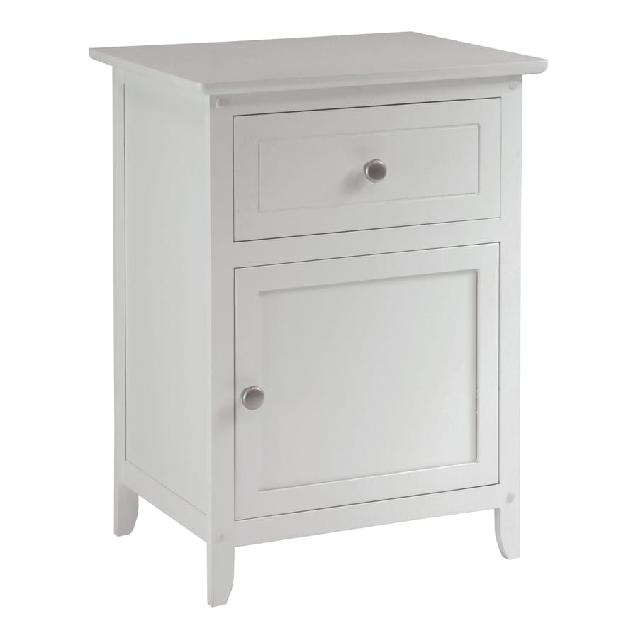 Winsome Wood Eugene White Nightstand In The Nightstands Department At Lowes Com