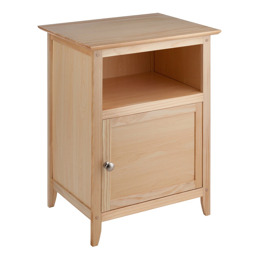 Winsome Wood Henry Natural Beechwood Nightstand In The Nightstands Department At Lowes Com