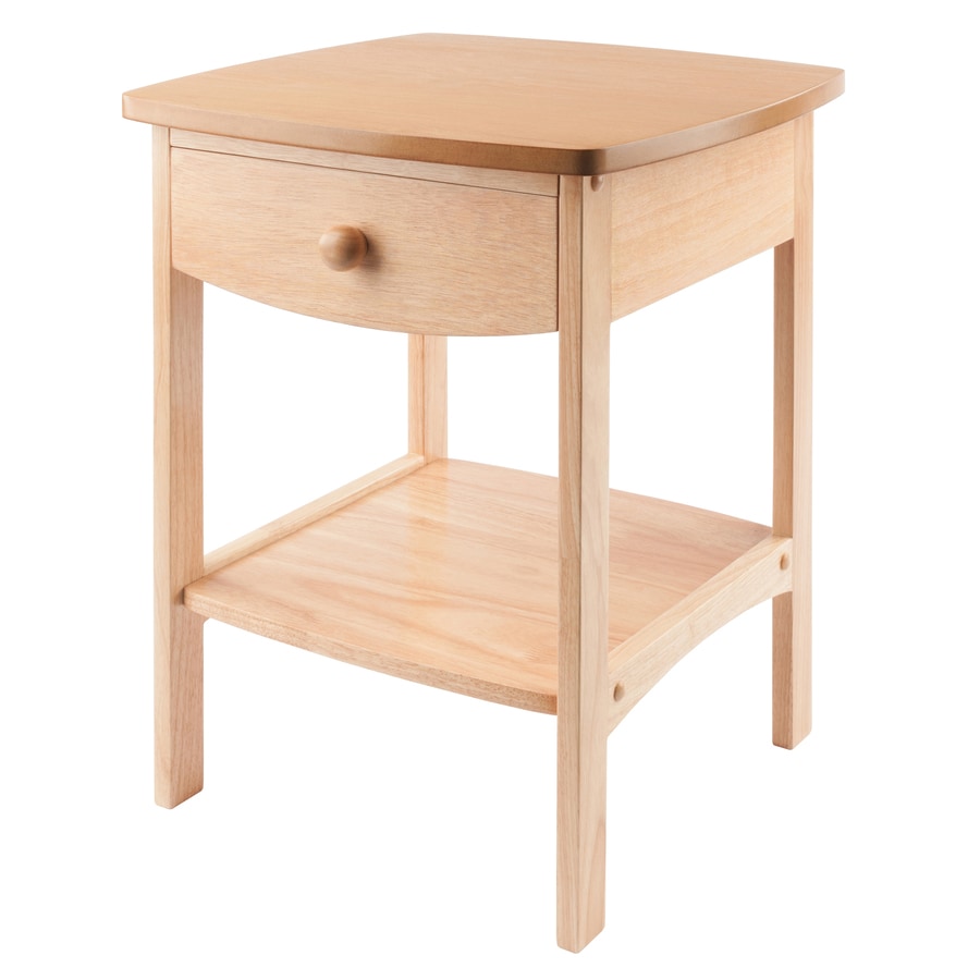 Winsome Wood Claire Natural Beechwood Nightstand In The Nightstands Department At Lowes Com