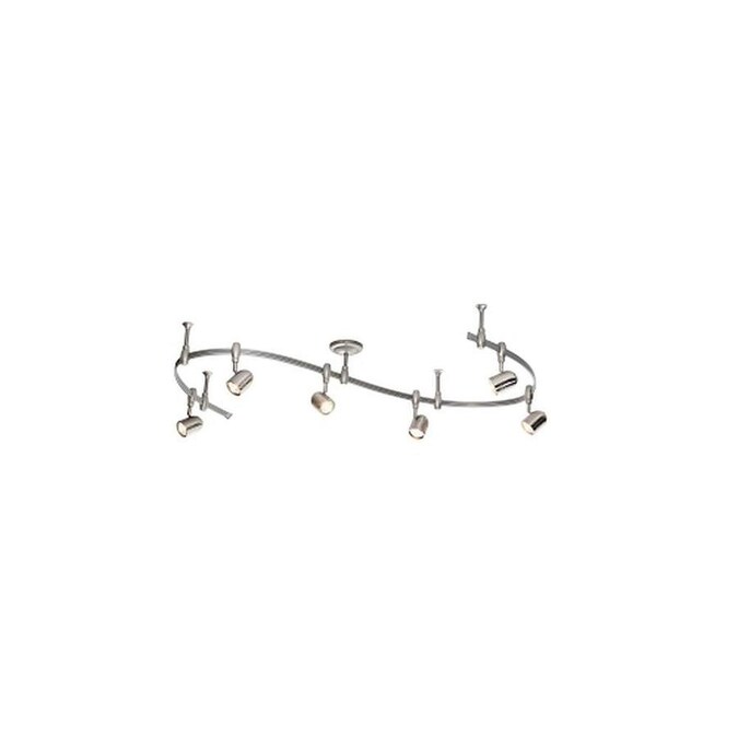 Brushed Nickel Catalina Lighting 22625-000 Transitional 3 Integrated LED Fixed Track Lighting Kit 24.5