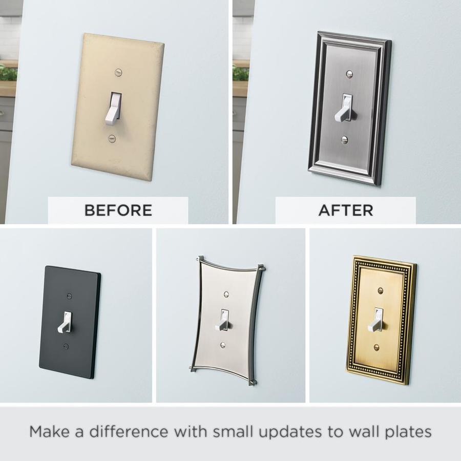 Birch Tree Wood Look Design Single Toggle Light Switch Wall Plate
