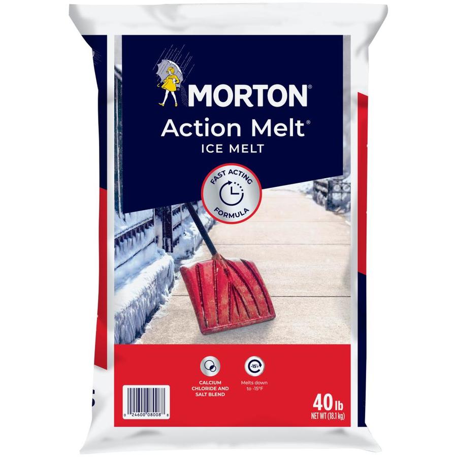 Morton 40 lbs. Fast Acting Ice Melt in the Ice Melt department at