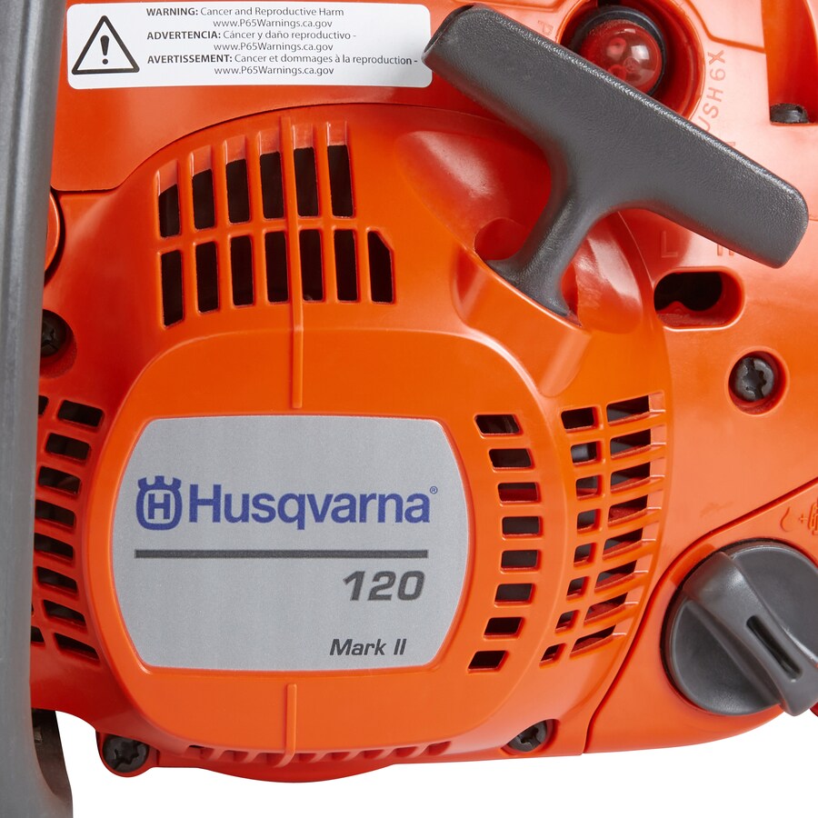 Husqvarna 120 Mark II 14in 38.2cc 2Cycle Gas Chainsaw in the Gas Chainsaws department at