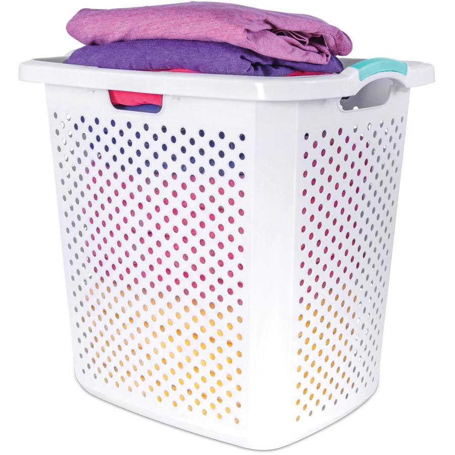 Home Logic 2.5bushel Plastic Laundry Hamper in the Laundry Hampers