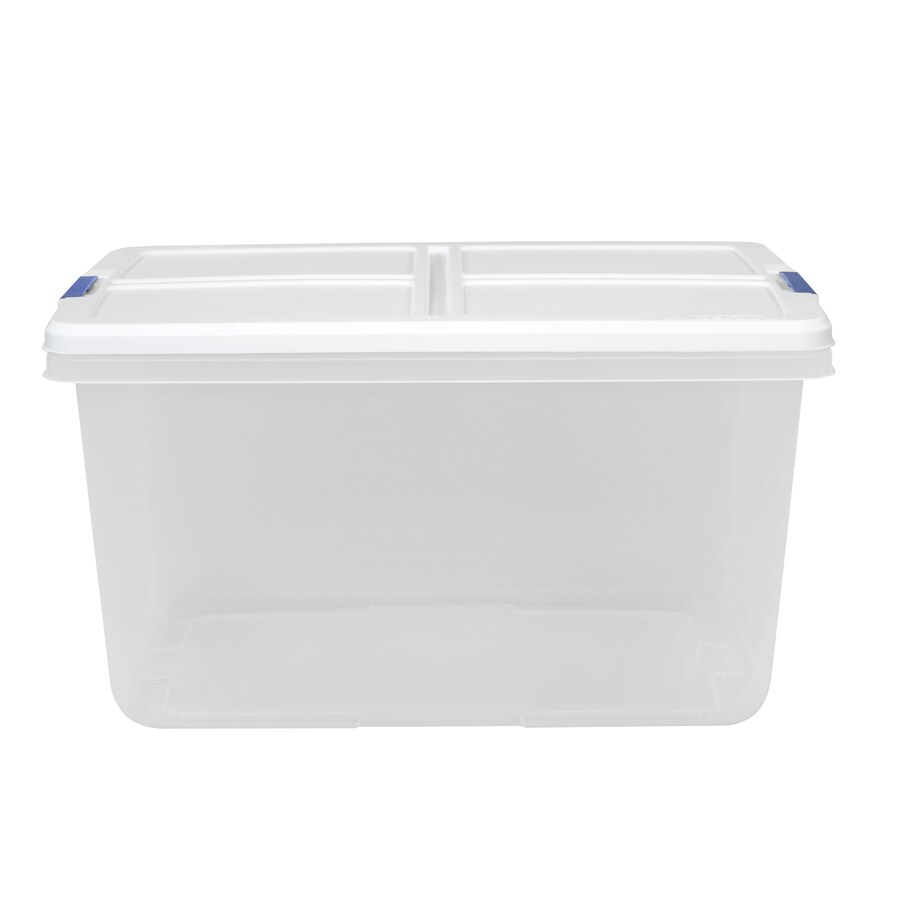 Shop Hefty 66 Quart Clear Tote With Latching Lid At Lowes
